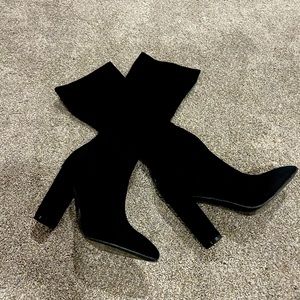 MOUSSE FIT Women Pointed Toe Sock Boots (comes with box)